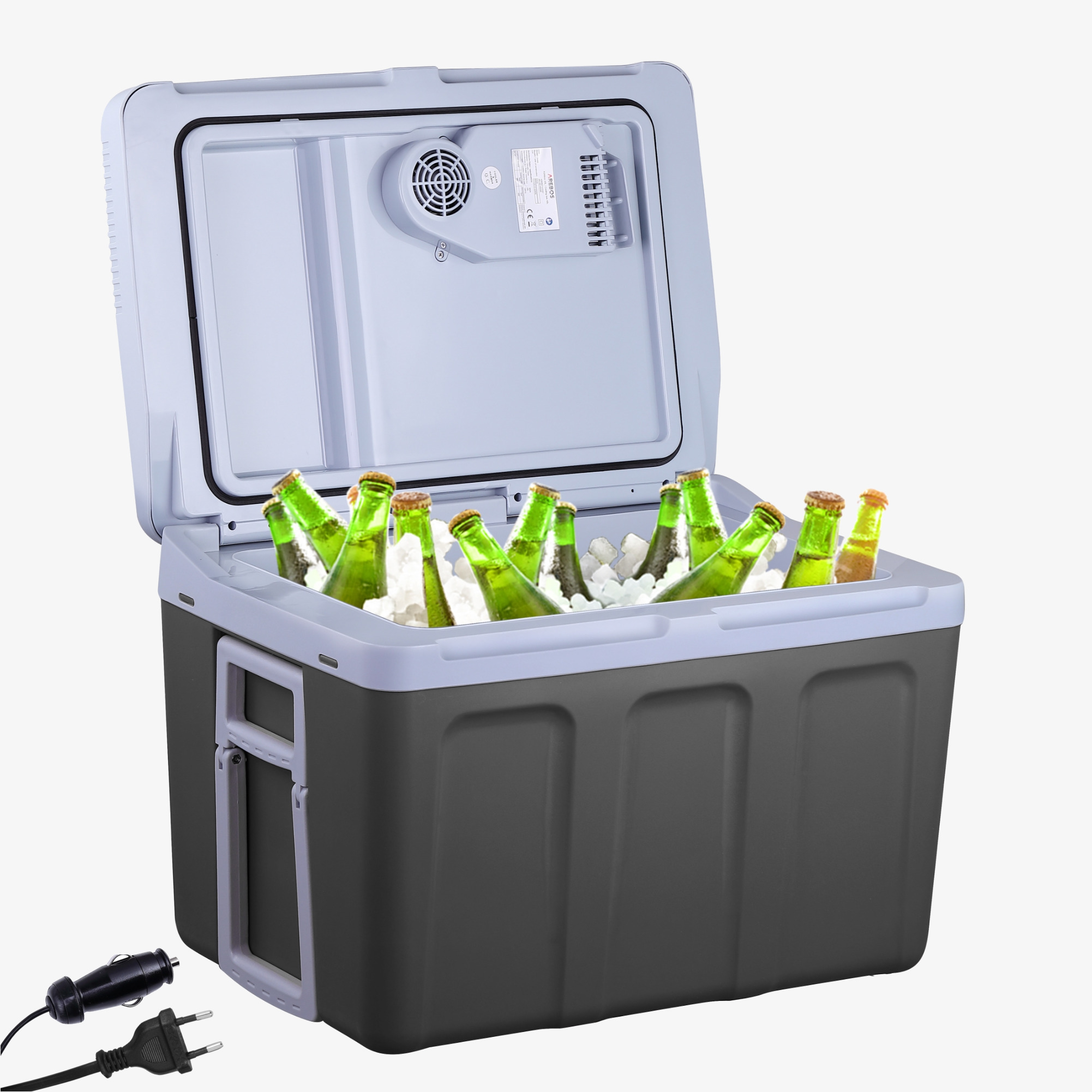 Arebos Thermo-elektrische koelbox 40 L - auto & stopcontact, koel & warm, mobiele koelkast