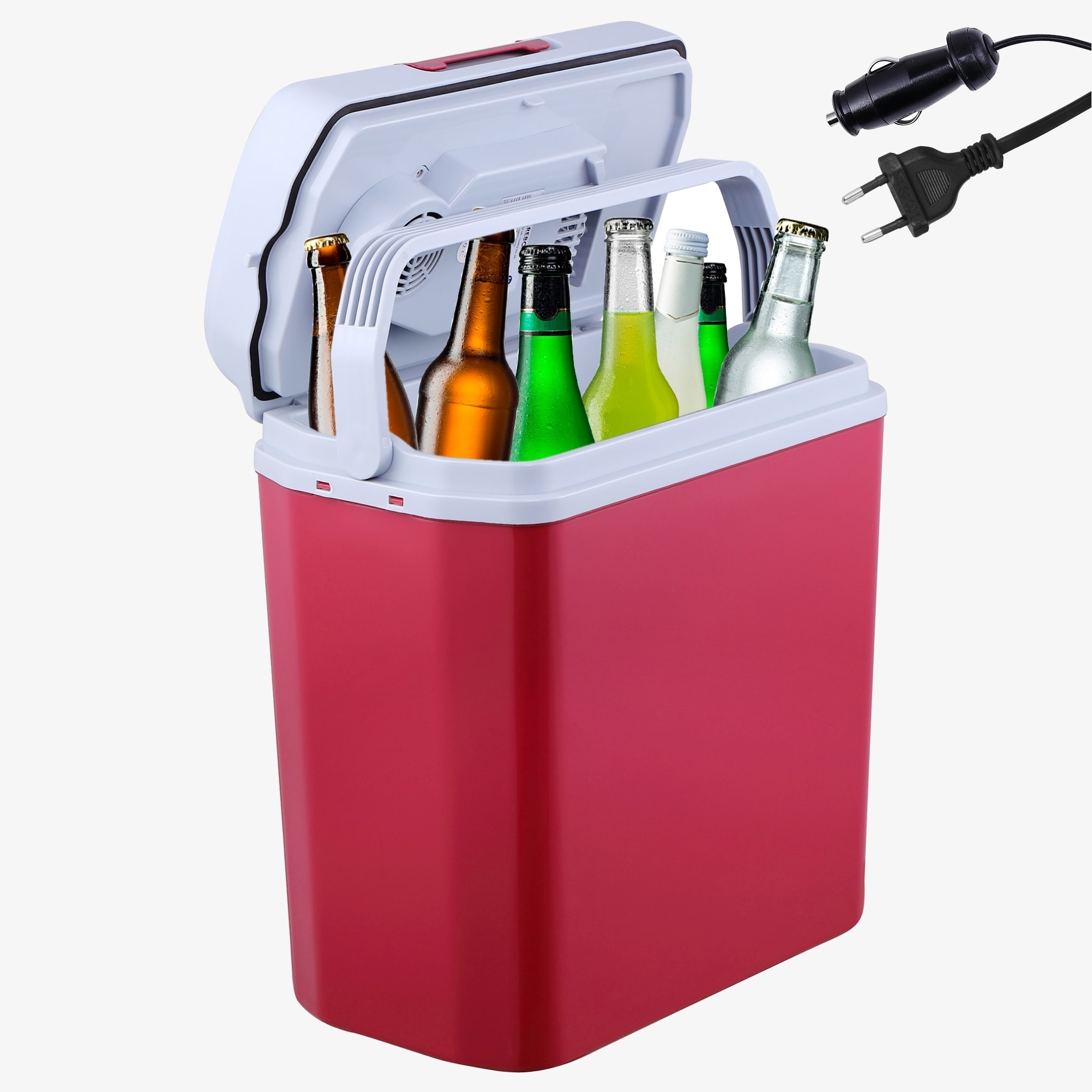 Arebos Thermo-elektrische koelbox 20 L - auto & stopcontact, koel & warm, mobiele koelkast