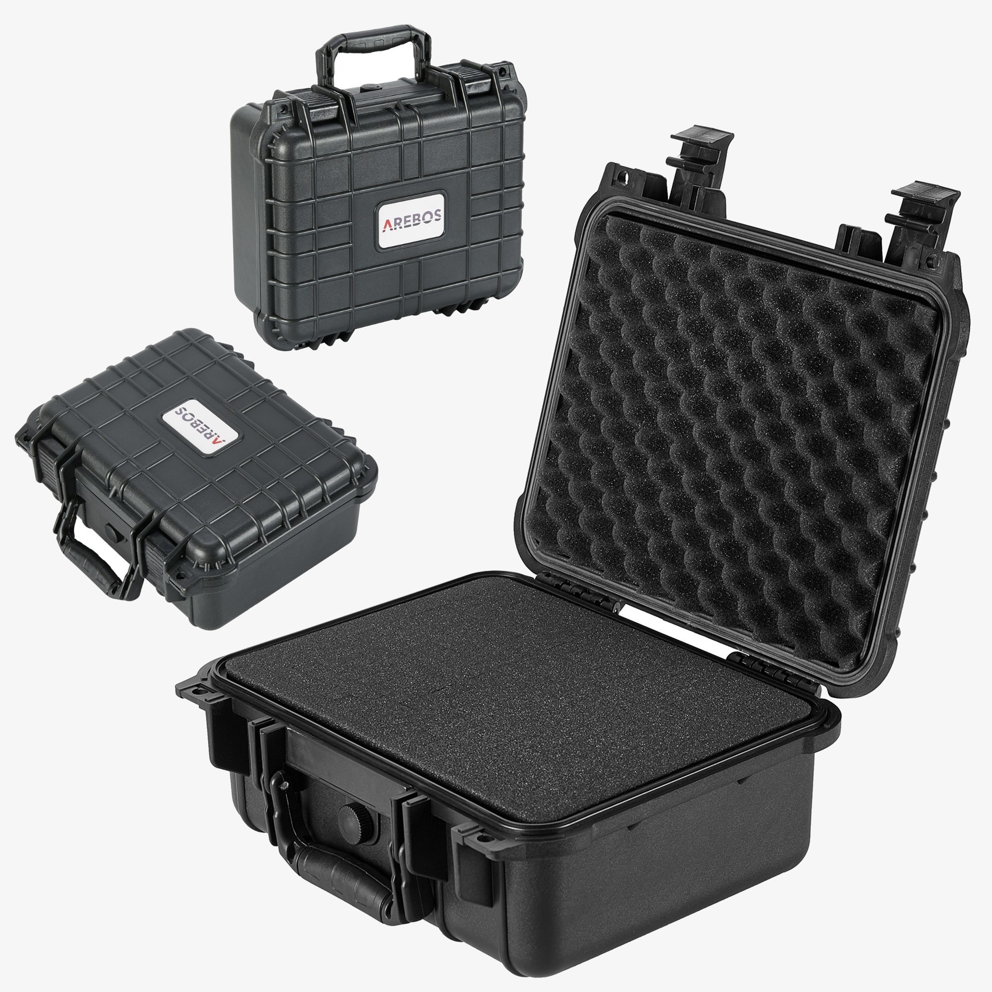 Arebos cameratas 15L Hard Shell, universele tas, fototas, stofdicht, weerbestendig