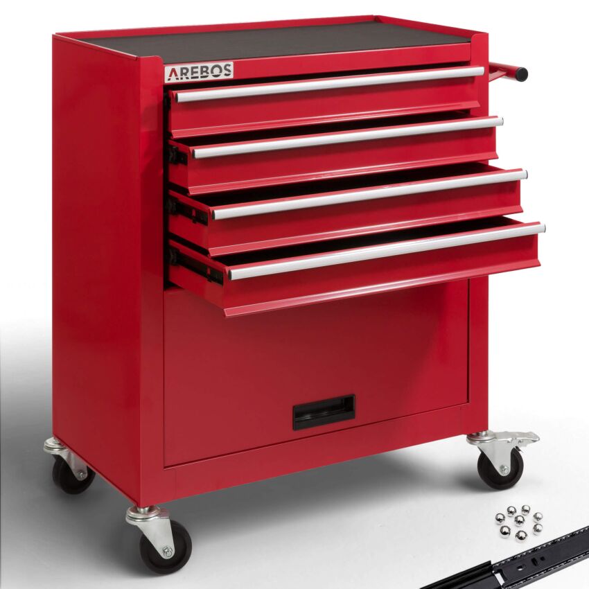 Werkplaatswagen - 4 palen en Gereedschapskist