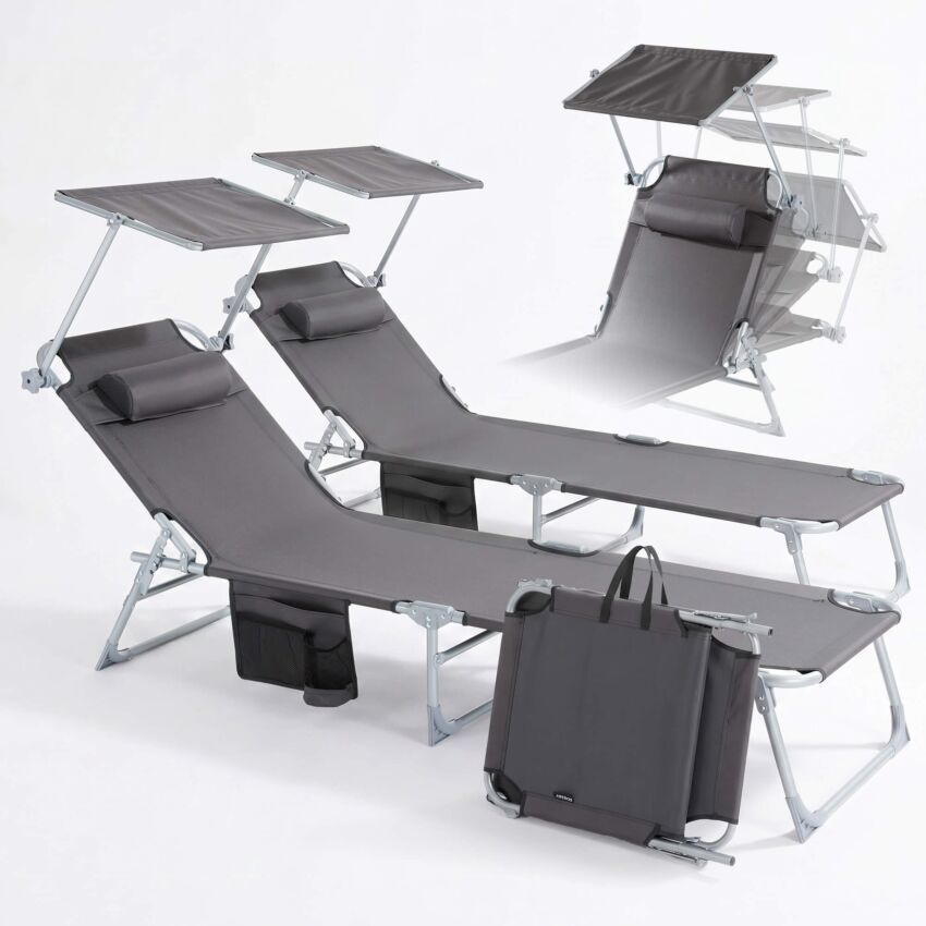 Opvouwbaar ligbed set van 2