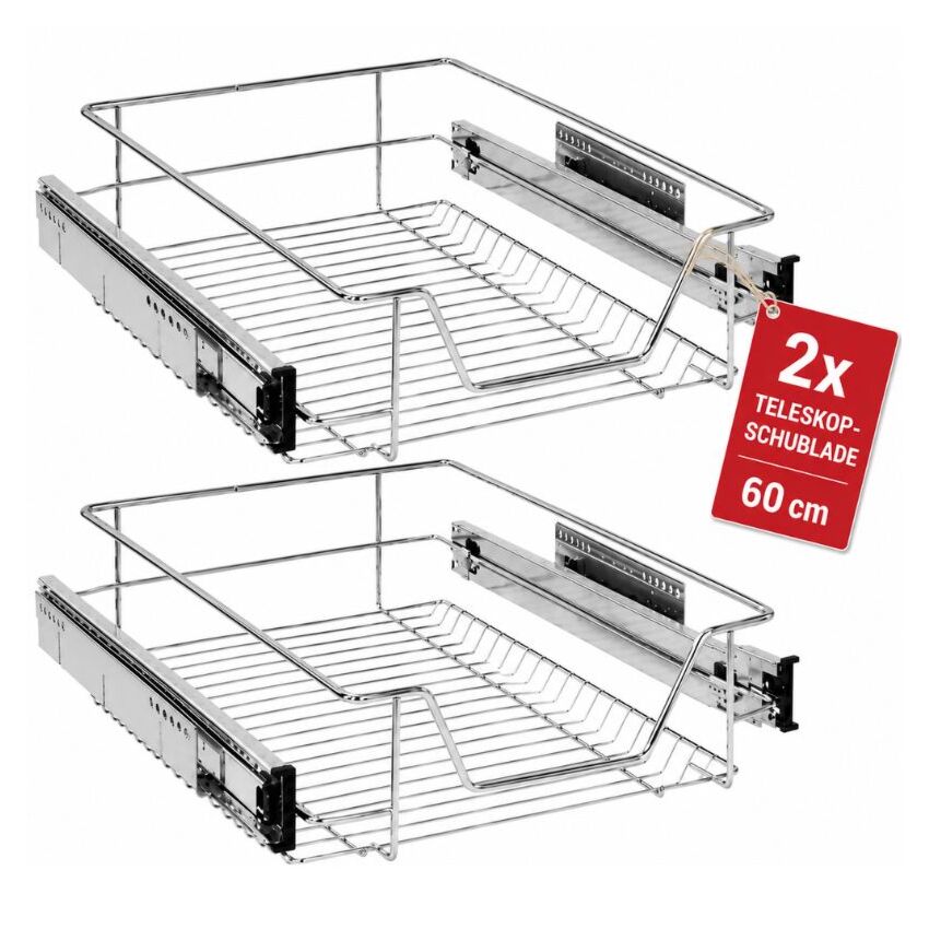 Schuiflade Keukenlade 60cm - 2 Ftukken