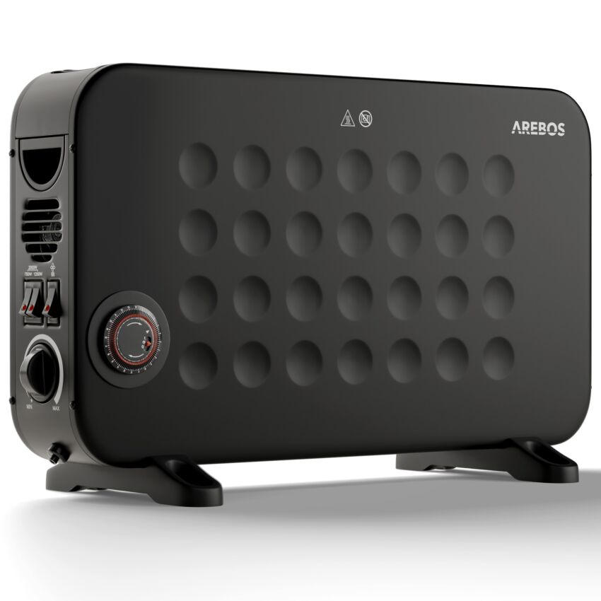 Convector 2000 W zwart