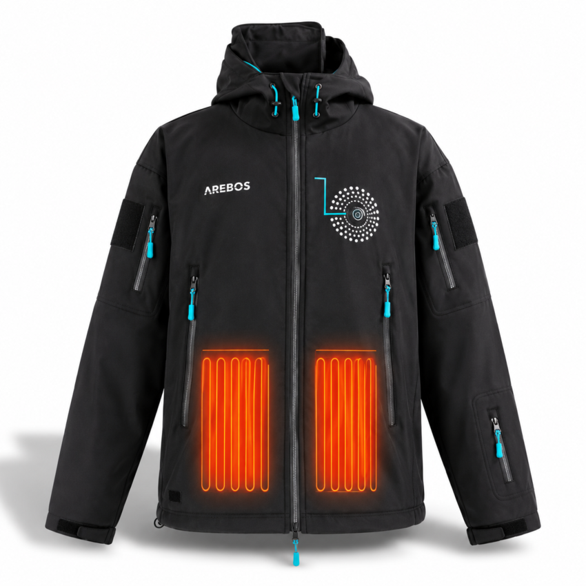 Winterjas met batterij 10000 mAh - S