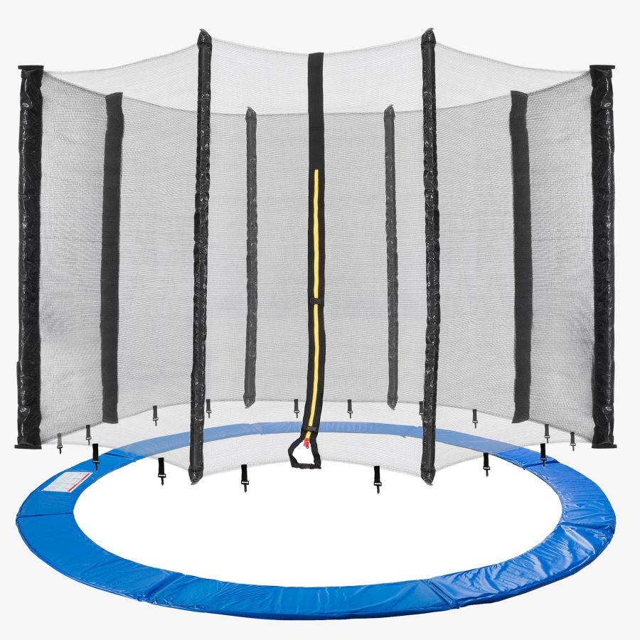 Trampoline randafdekking + net 305 cm 8 palen