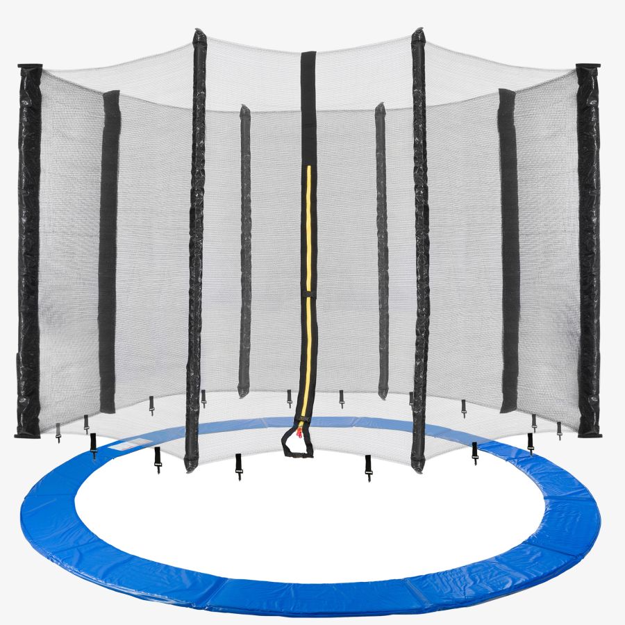 Trampoline randafdekking + net 430 cm 8 palen