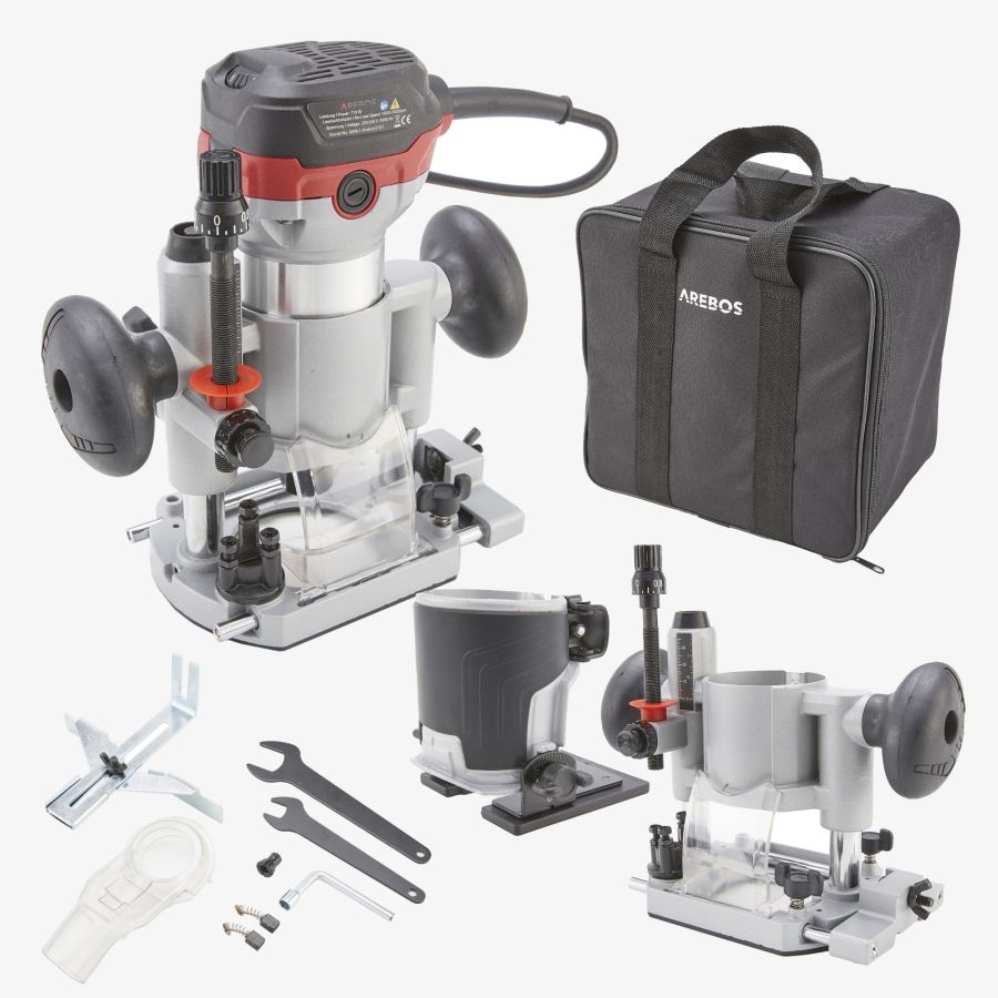 Freesmachine 710W incl. trimmer + dompelbasis
