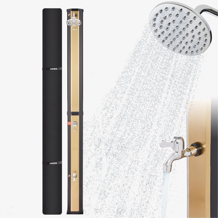 Zonnedouche 35L Zwart Gouden