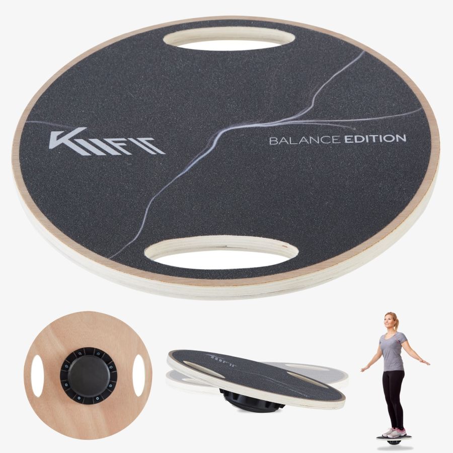 KM-Fit houten balansbord rond