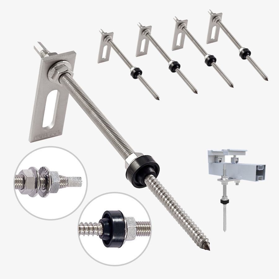 NuaFix - 4 x stokschroef M10x200mm