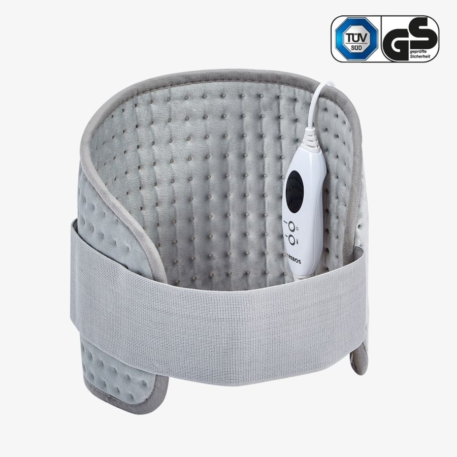 Warmteband met verstelbare riem en klittenbandsluiting