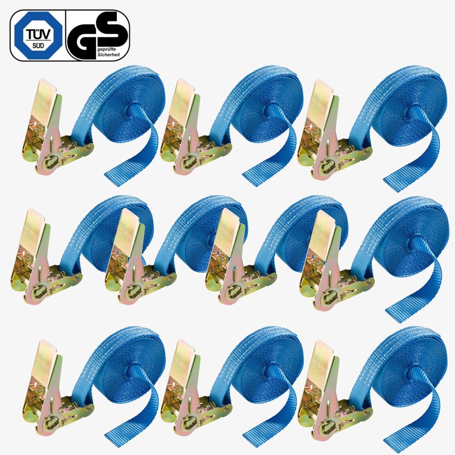 Spanband 6m, 25mm, uit één stuk, 0,8T, 10 stuks