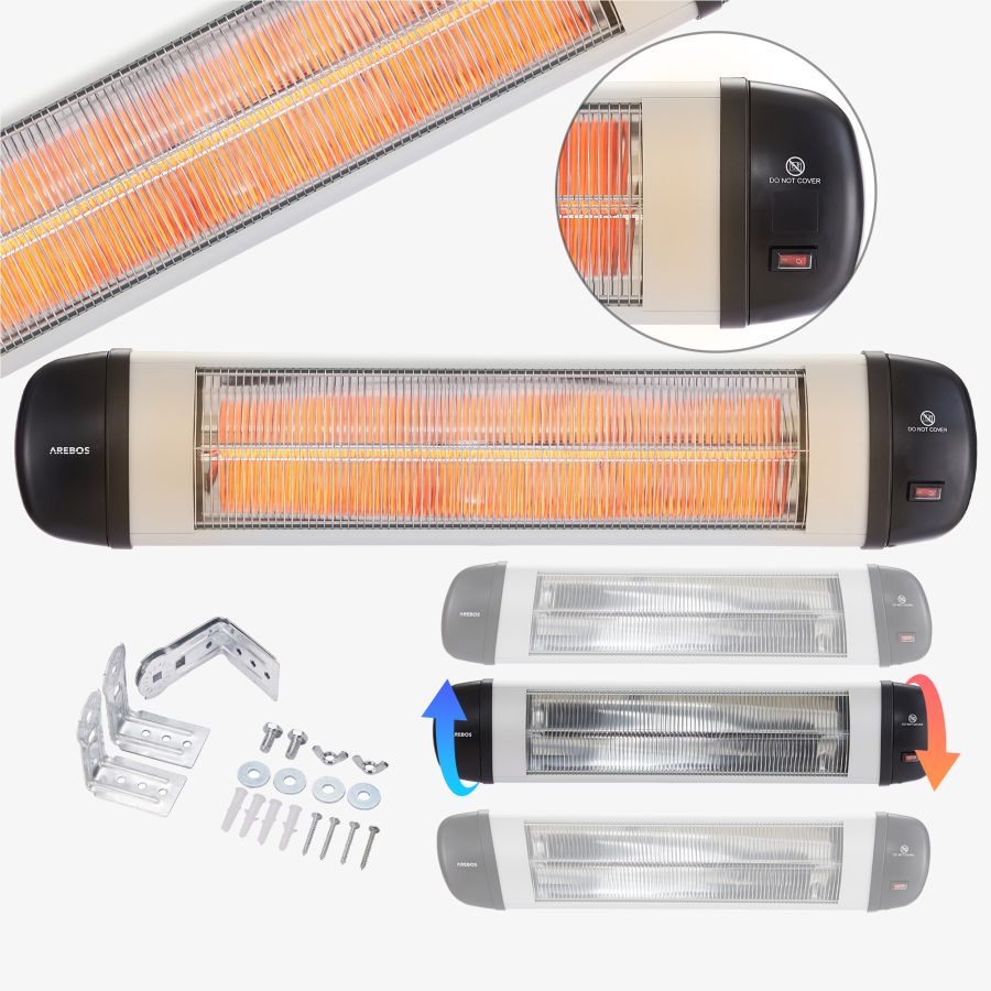 Warmestraler 2500W - wandmontage