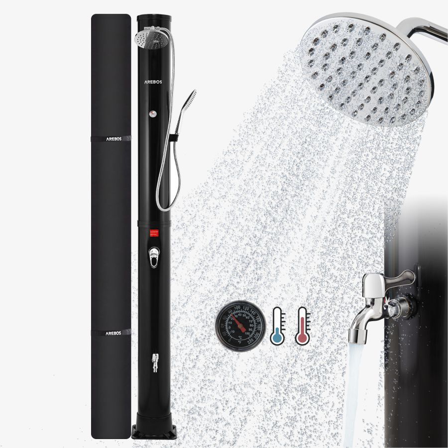 Zonnedouche 40l Premium - zwart