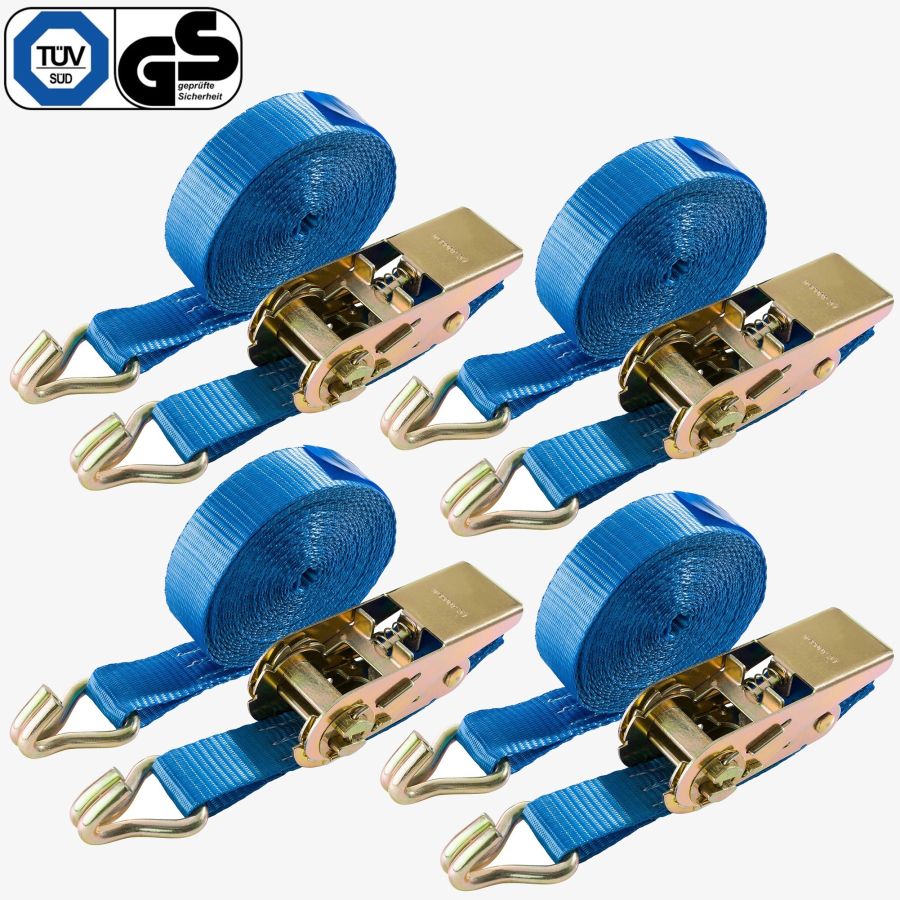 Spanband 6m - 2-delig - 25mm - set van 4