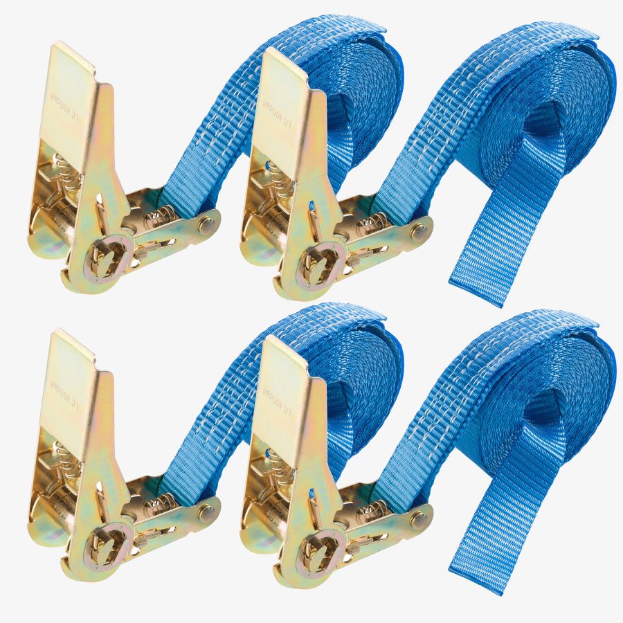 Spanband 4m, 25mm, uit één stuk, 0,8T, 4 stuks