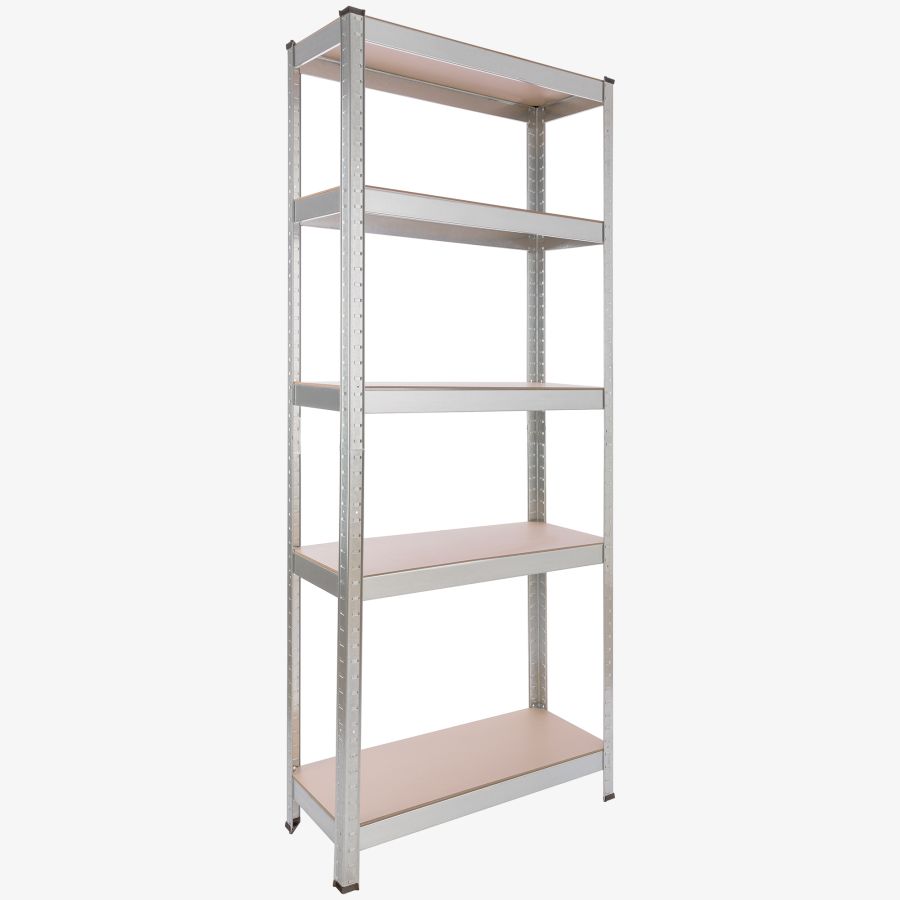 Rek voor zware lasten 180 x 75 x 30 cm 350 kg - Zilver