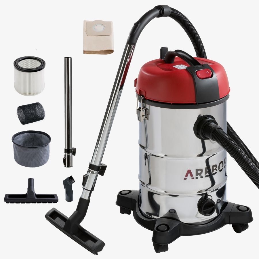 4-in-1 Industriële stofzuiger 1800W Roestvrij staal